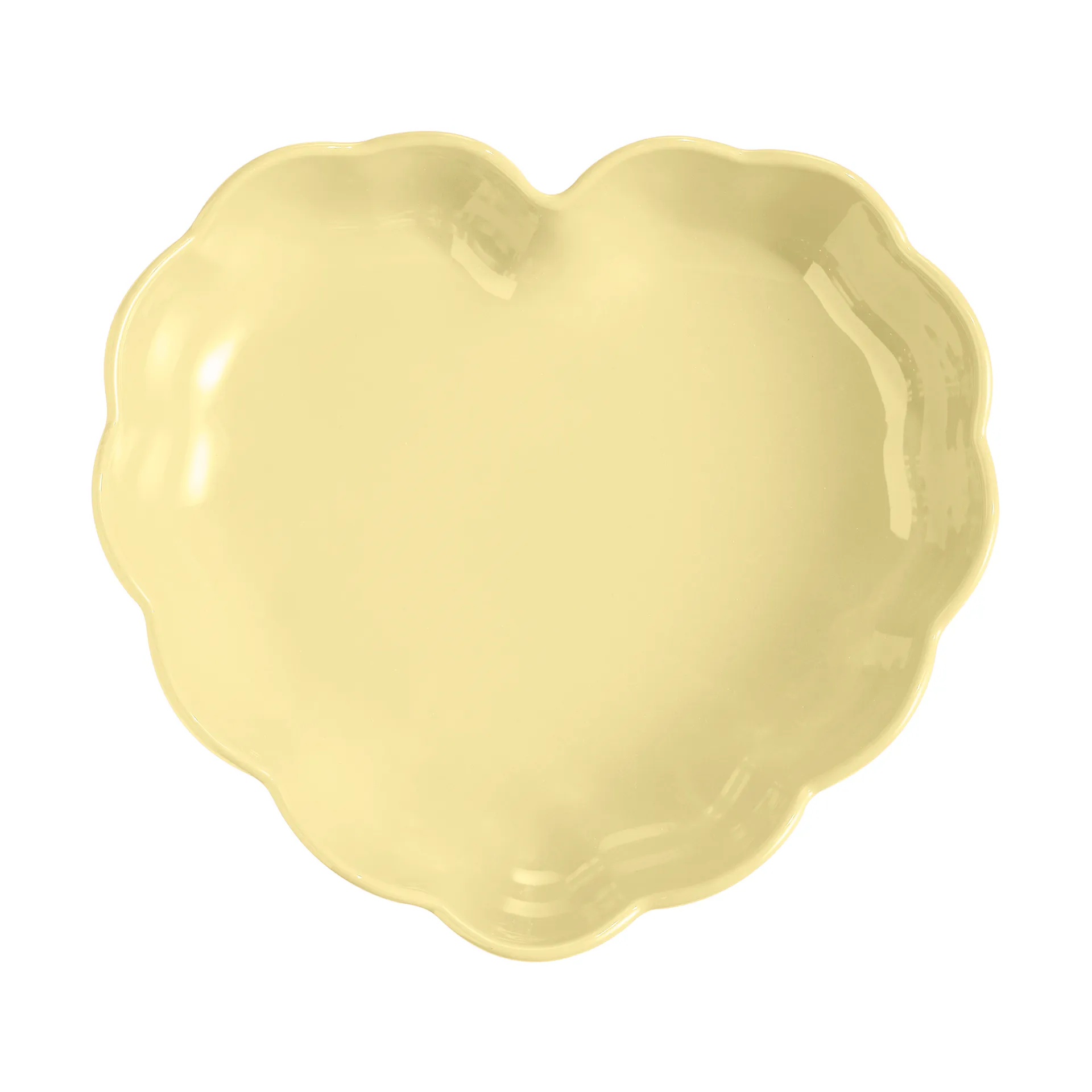 Emile Henry Madeleine heart mold, Vanilla Emile Henry