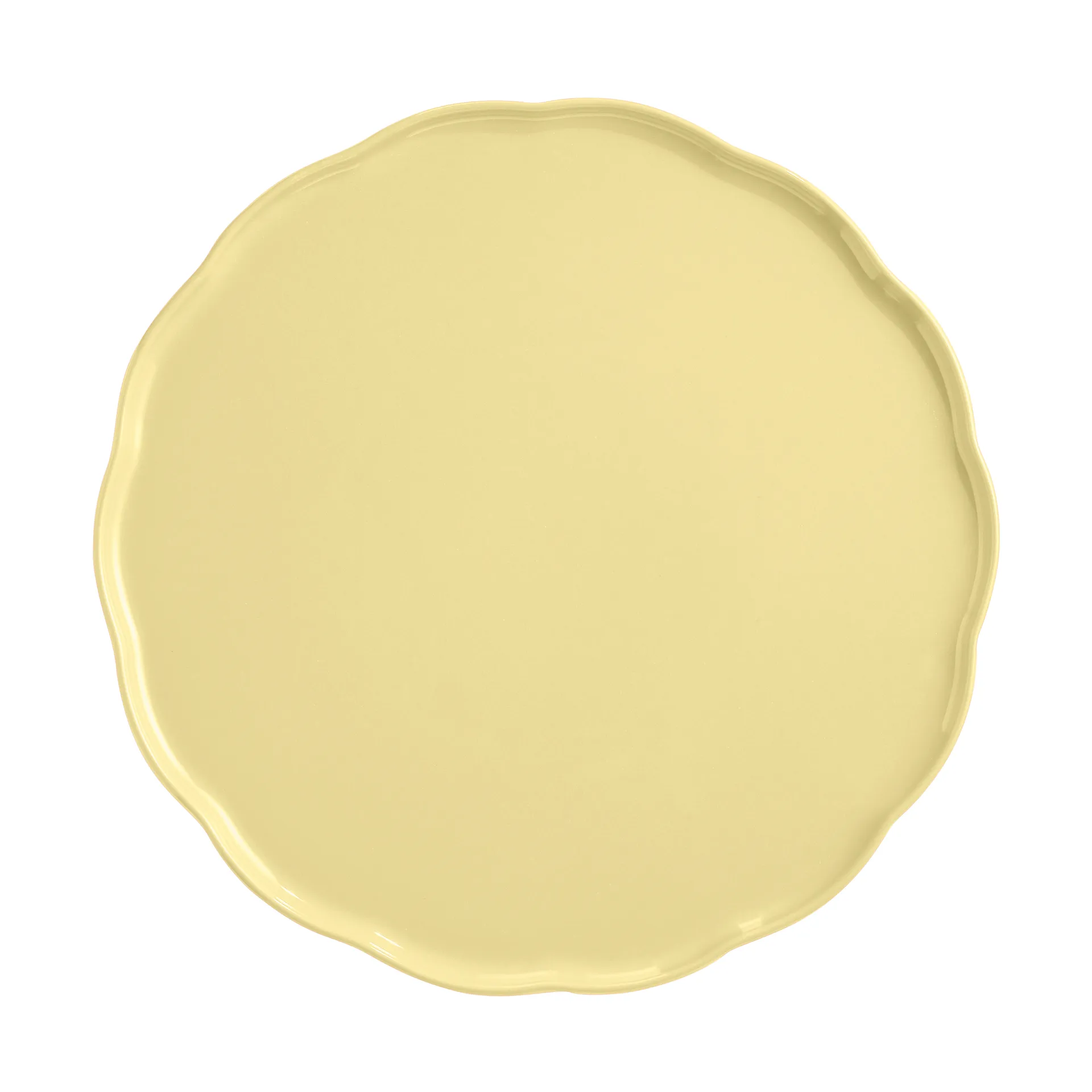 Emile Henry Madeleine serving platter, Vanilla, round Emile Henry