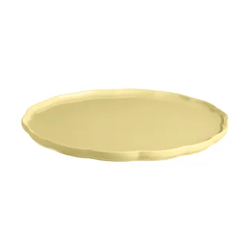 Emile Henry Madeleine serving platter - Vanilla, round - Emile Henry