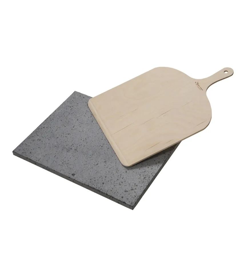 Eppicotispai Pizza stone and pizza peel 30x38 cm Stone-birch