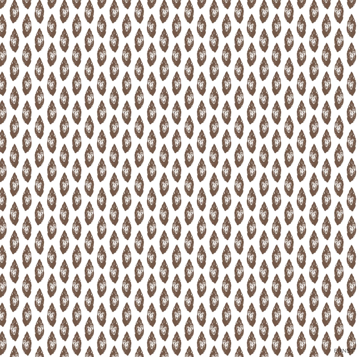 ERNST Almond napkin 33x33 cm White-brown