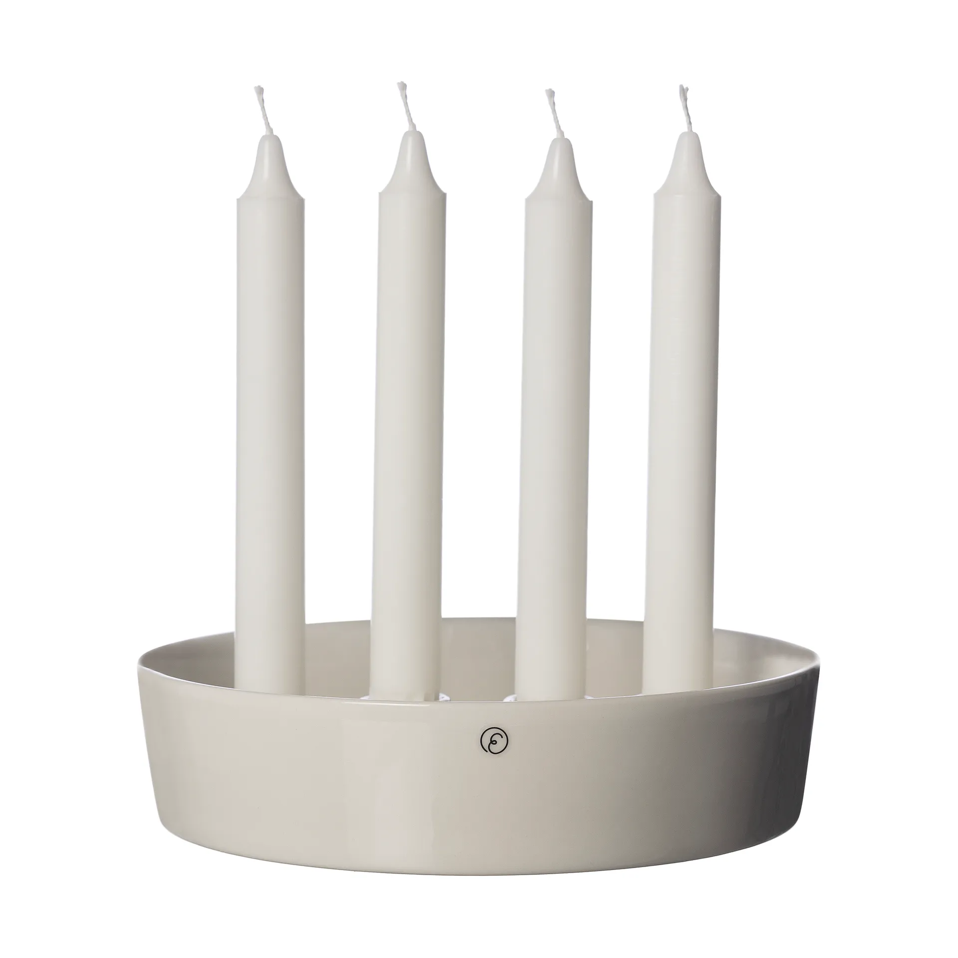 Ernst advent bowl candle holder Ø18 cm, Glazed white ERNST