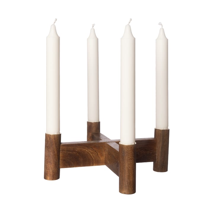 Ernst advent candle holder Ø22x8 cm - Dark brown - ERNST