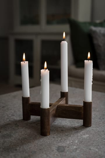 Ernst advent candle holder Ø22x8 cm - Dark brown - ERNST