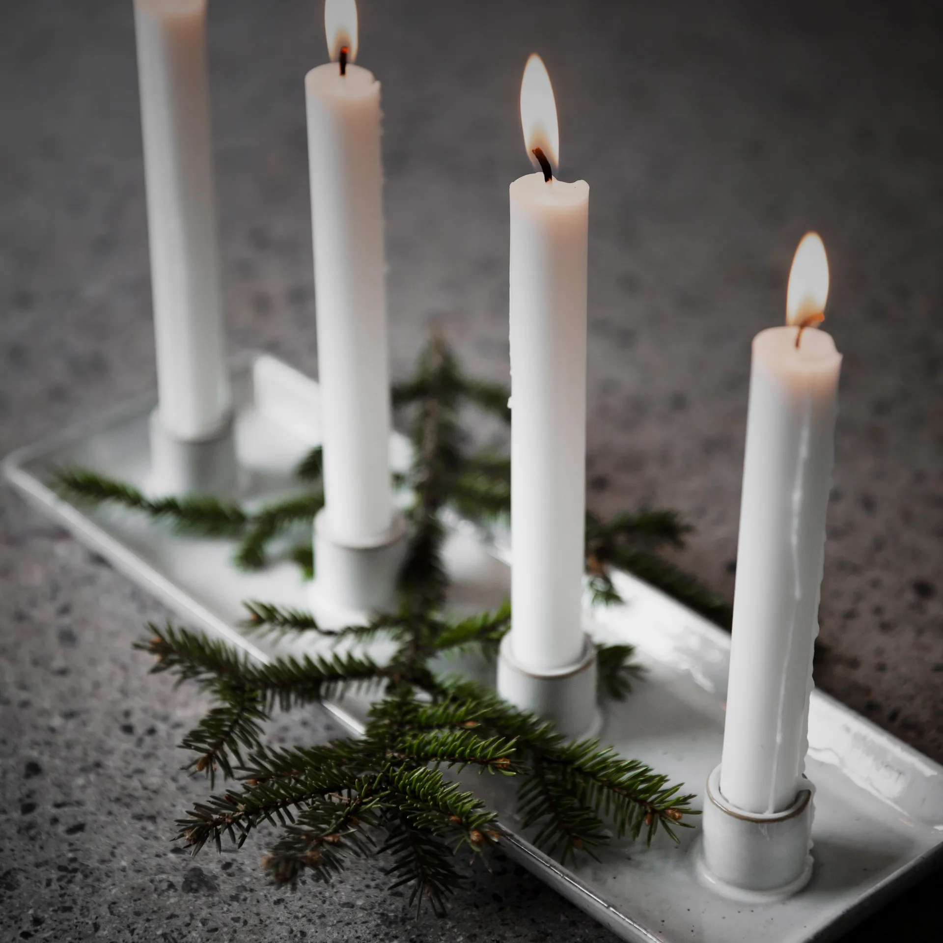 Ernst advent candle rectangular, nature ERNST