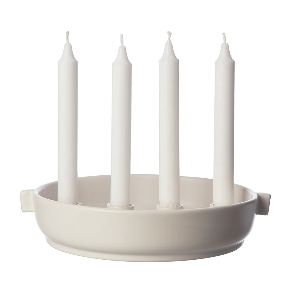 Ernst advent candle with handle Ø28 cm, White sand ERNST