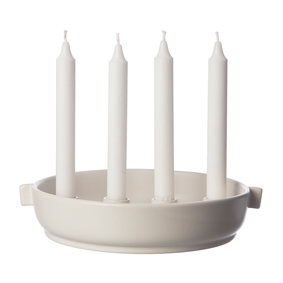 ERNST Ernst advent candle with handle Ø28 cm White sand
