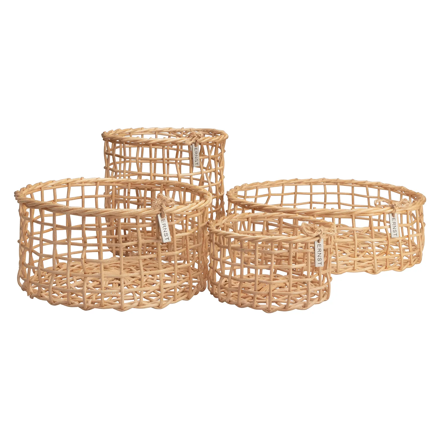 【新品】ノルディックネスト　ERNST 　 bamboo カゴ　バスケット Ernst basket bamboo 4-pack from ERNST - NordicNest.com