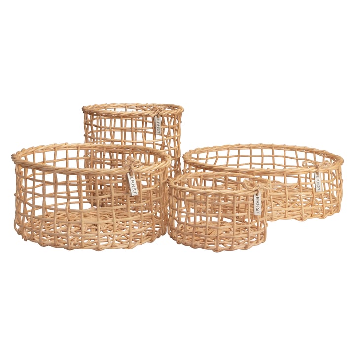Ernst basket bamboo 4-pack - nature - ERNST