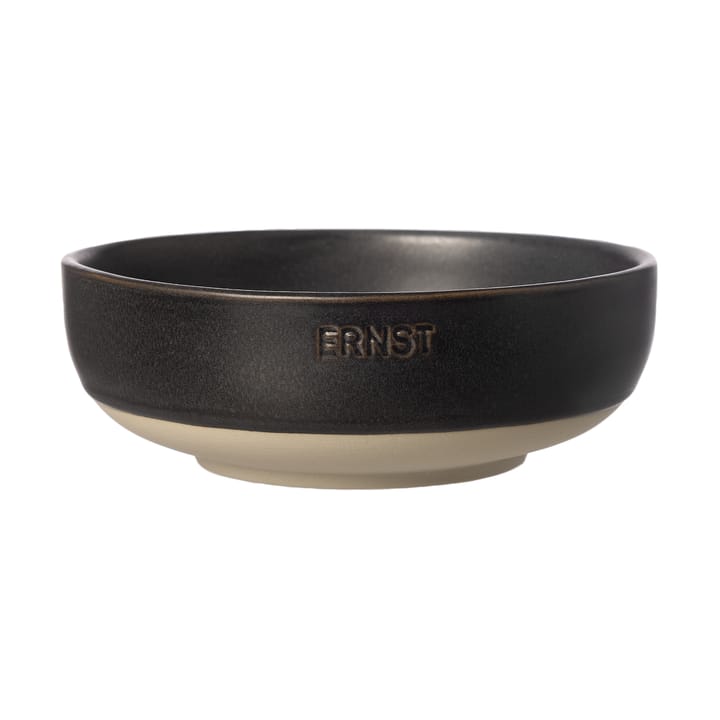 Ernst bowl - Matte black-natural base, Ø14 cm - ERNST