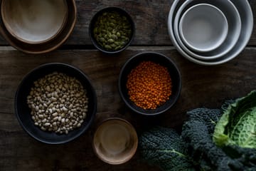 Ernst bowl - Matte black-natural base, Ø8 cm - ERNST