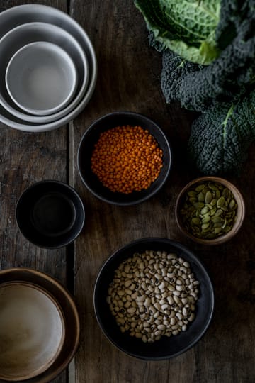 Ernst bowl - Matte black-natural base, Ø8 cm - ERNST