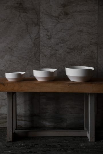Ernst bowl natural white - H9 cm Ø20 cm - ERNST