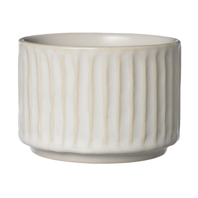 ERNST Ernst bowl ribbed Ø7.5 cm Natural white