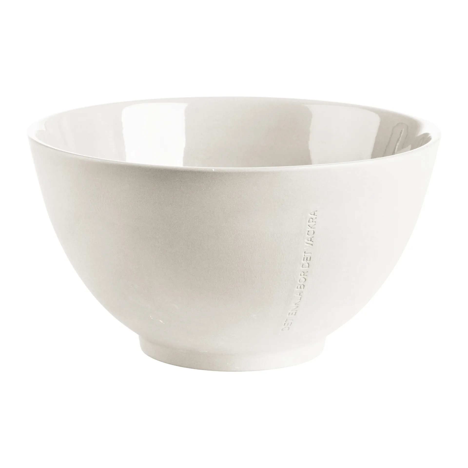 Ernst bowl with citat Ø22 cm, White ERNST