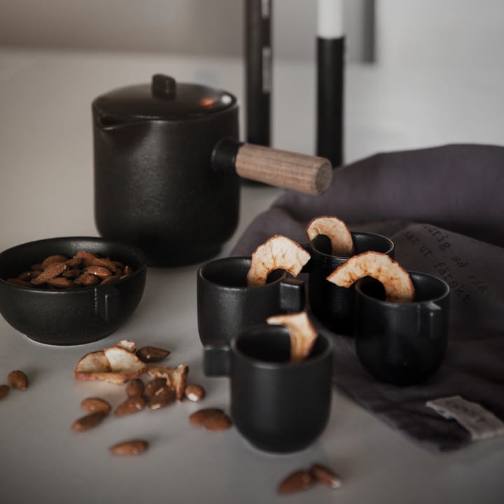 Ernst bowl with handle Ø11 cm, black ERNST