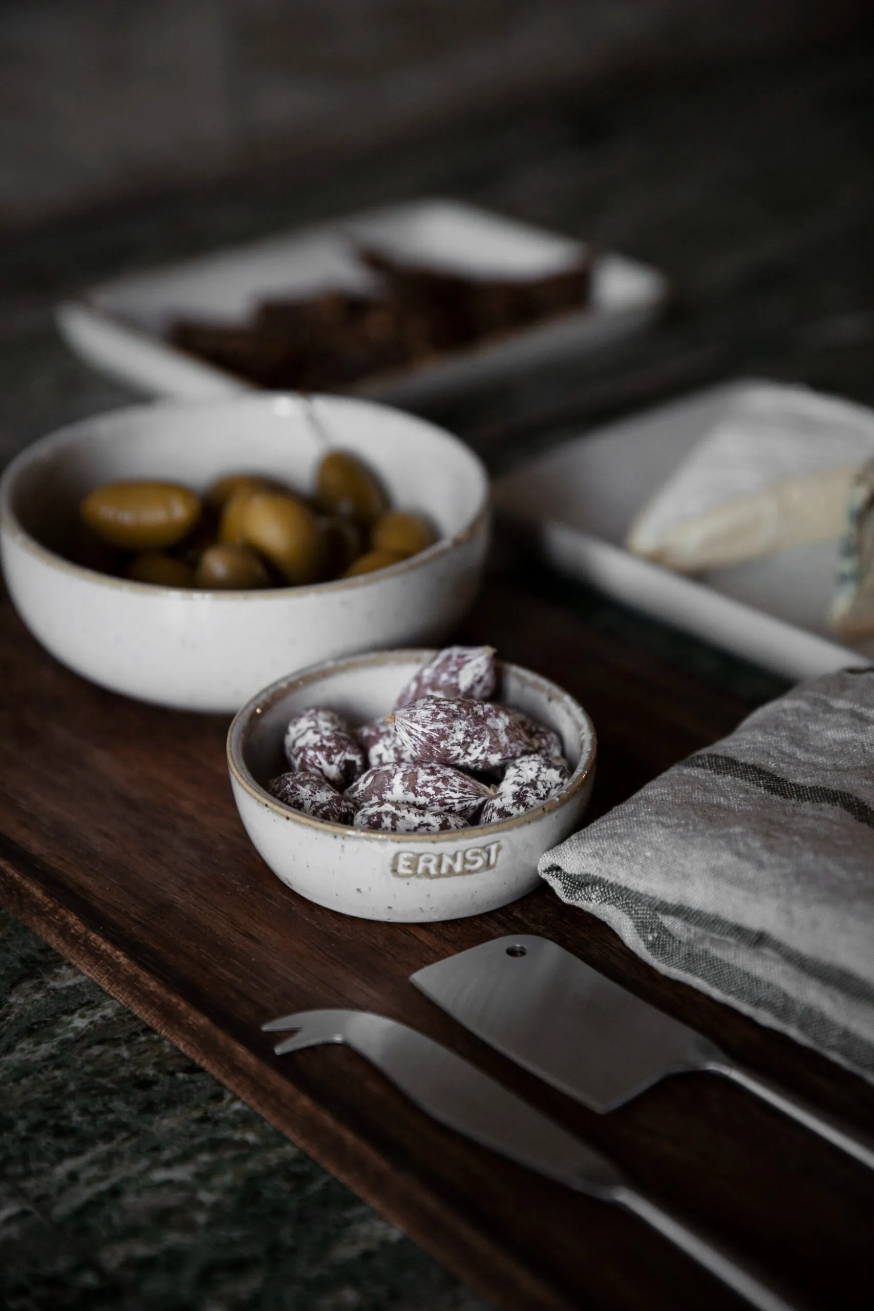 Ernst bowl with logo natural white, Ø14 cm without logo ERNST