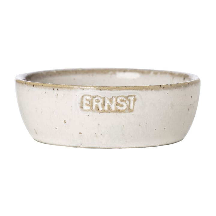 Ernst bowl with logo natural white - Ø9 cm with logo - ERNST