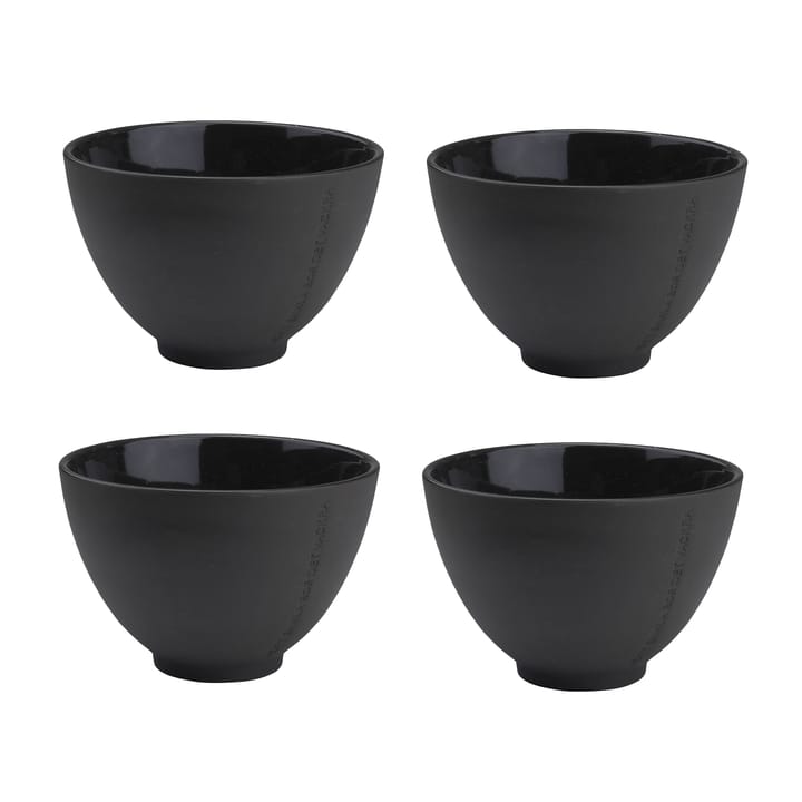 Ernst bowl with quote 4-pack - dark grey - ERNST