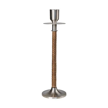 Ernst braided candleholder - Brushed steel, Ø8x25 cm - ERNST