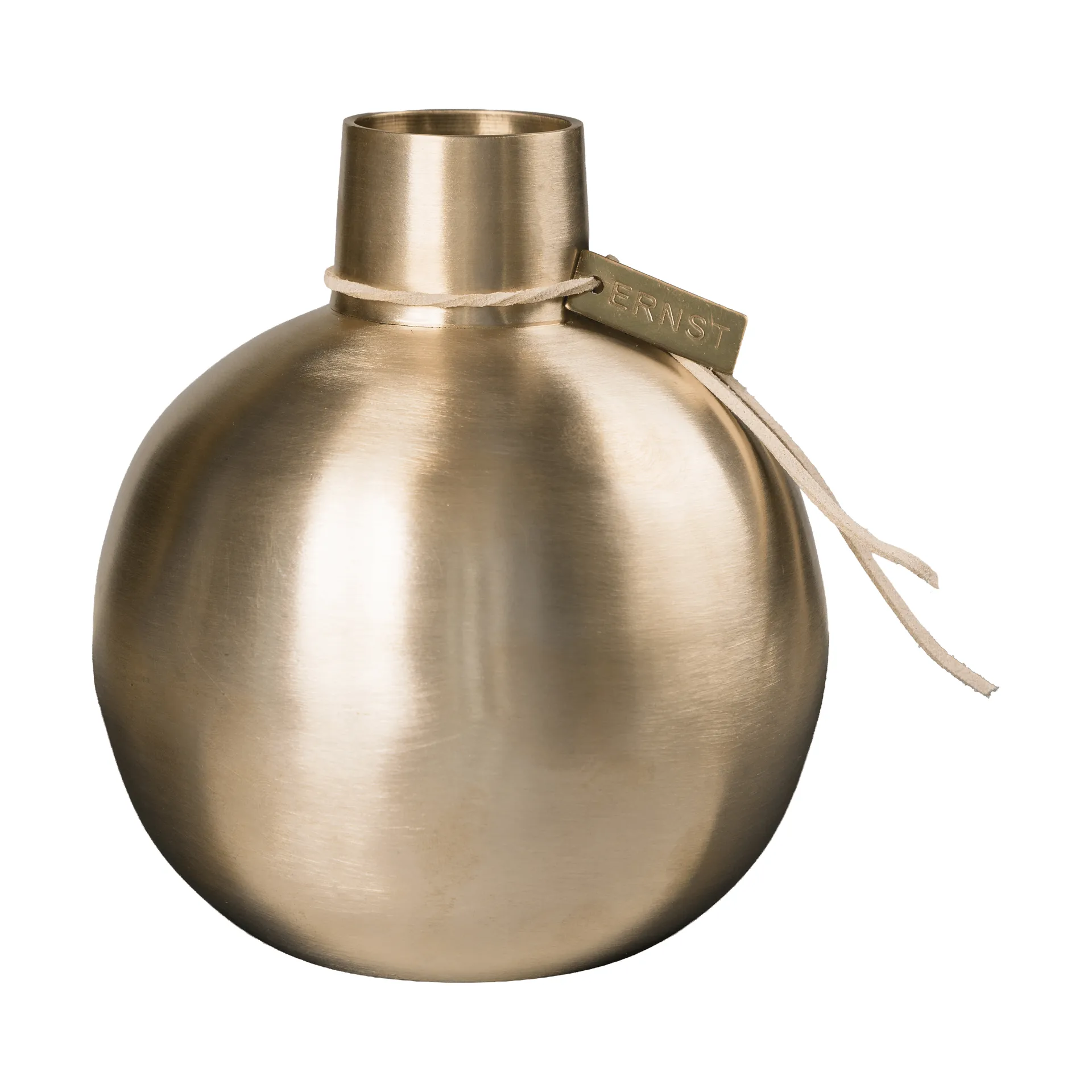 Ernst brass vase, Ø11x13 cm ERNST