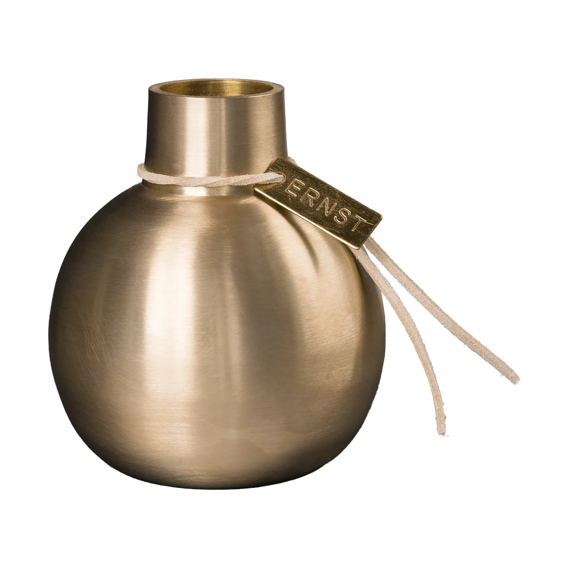 Ernst brass vase, Ø7.5x9.5 cm ERNST