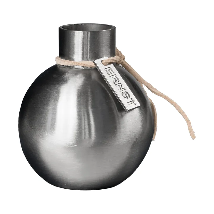 Ernst brushed steel vase - Ø5.5x7 cm - ERNST