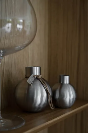 Ernst brushed steel vase - Ø5.5x7 cm - ERNST