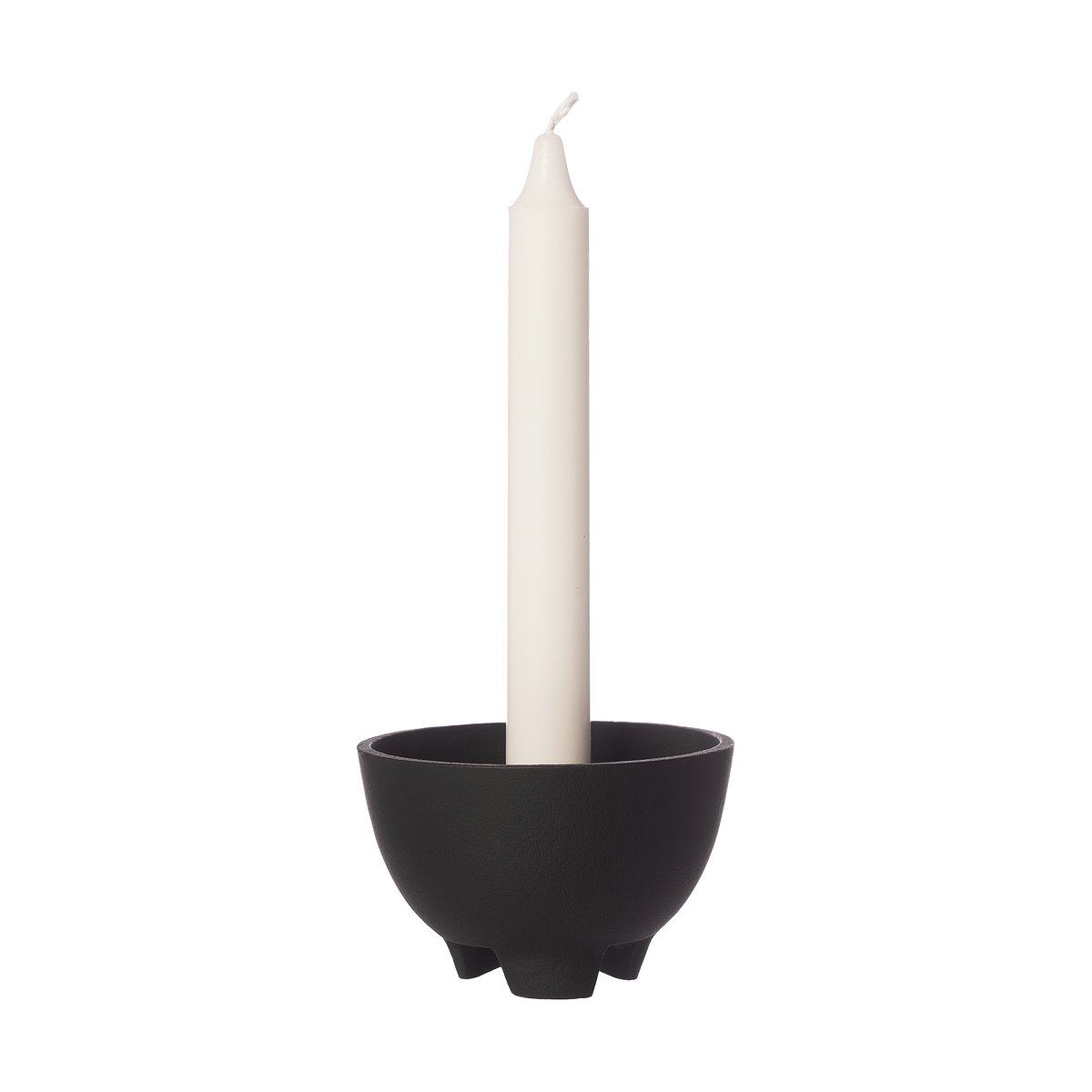 Ernst candle bowl for 1 candle o10 cm Black | Scandinavian Design | Candle holders | Black