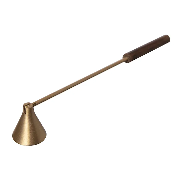 Ernst candle extinguisher, brass-wood ERNST