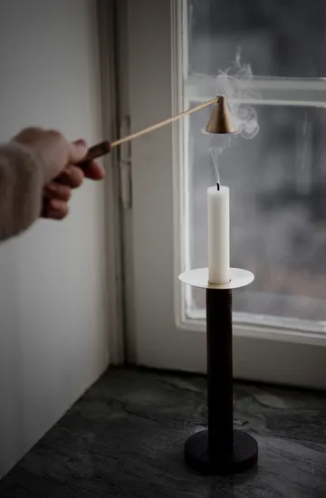 Ernst candle extinguisher - brass-wood - ERNST