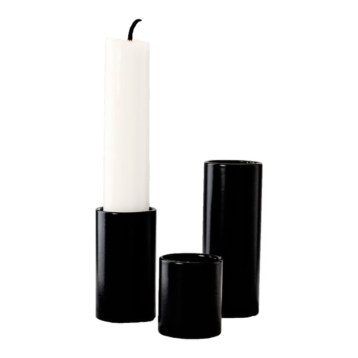 Ernst candle holder 3 pieces - Black - ERNST