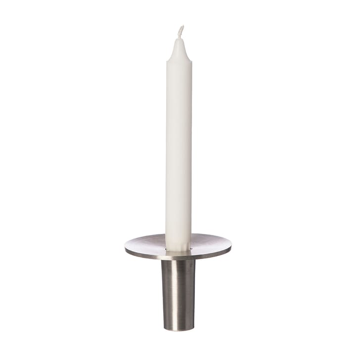 Ernst candle holder brushed aluminum Ø9.2 cm - 7 cm - ERNST