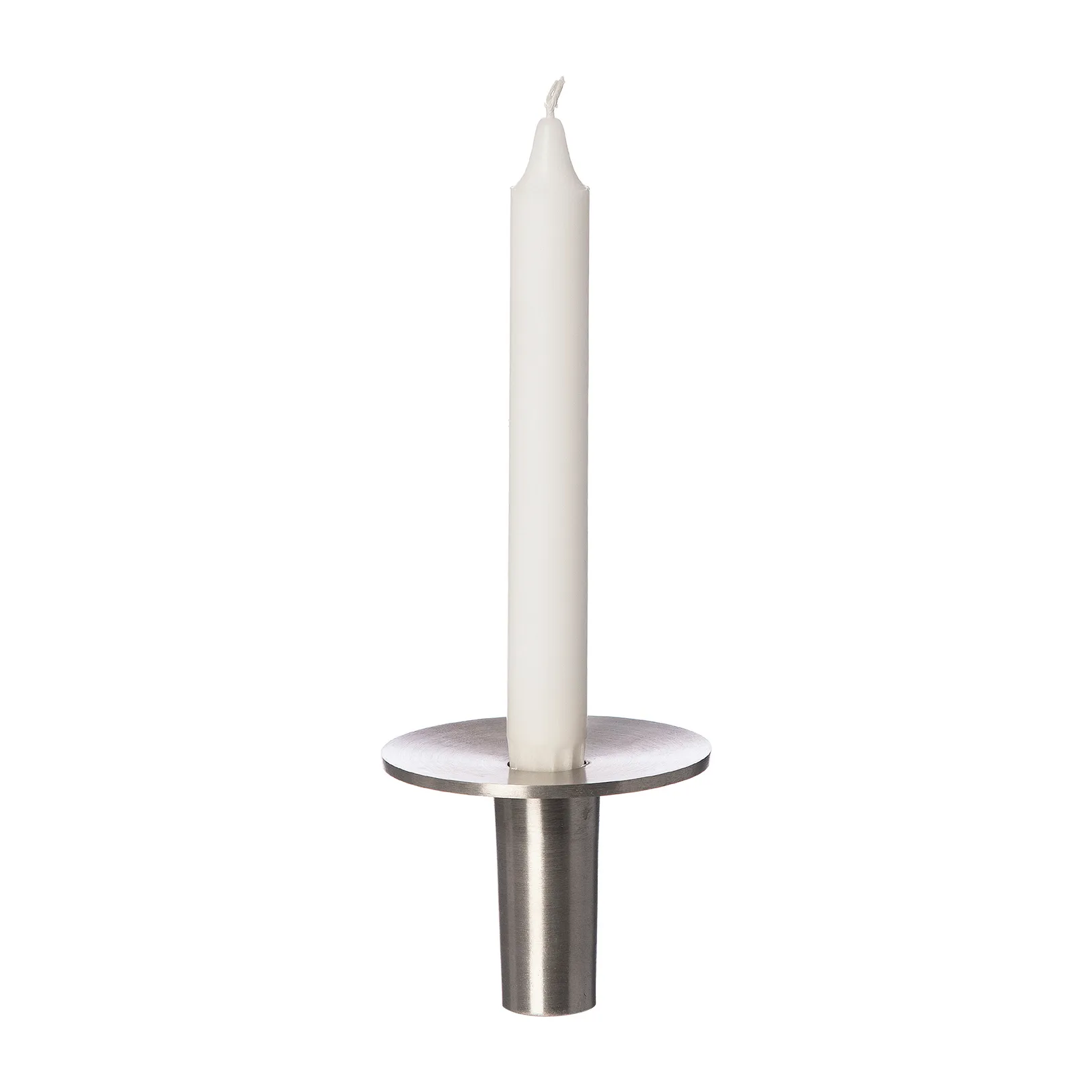 Ernst candle holder brushed aluminum Ø9.2 cm, 7 cm ERNST