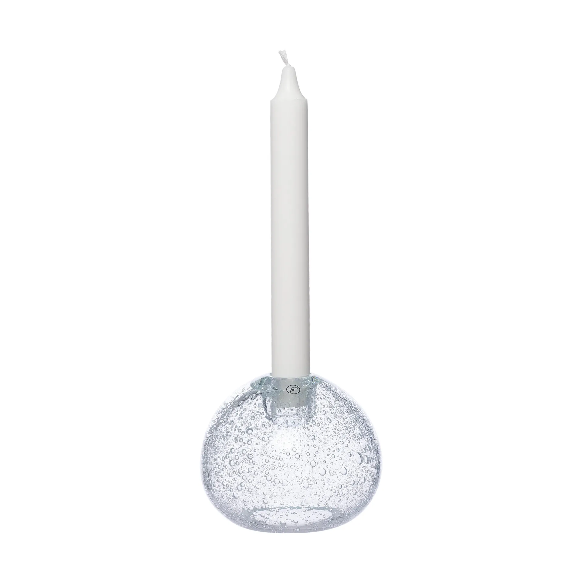 Ernst candle holder glass Ø11 cm, Bubbles ERNST