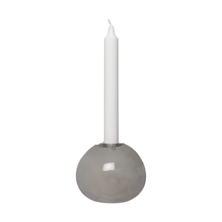Ernst candle holder glass Ø11 cm - Grey - ERNST
