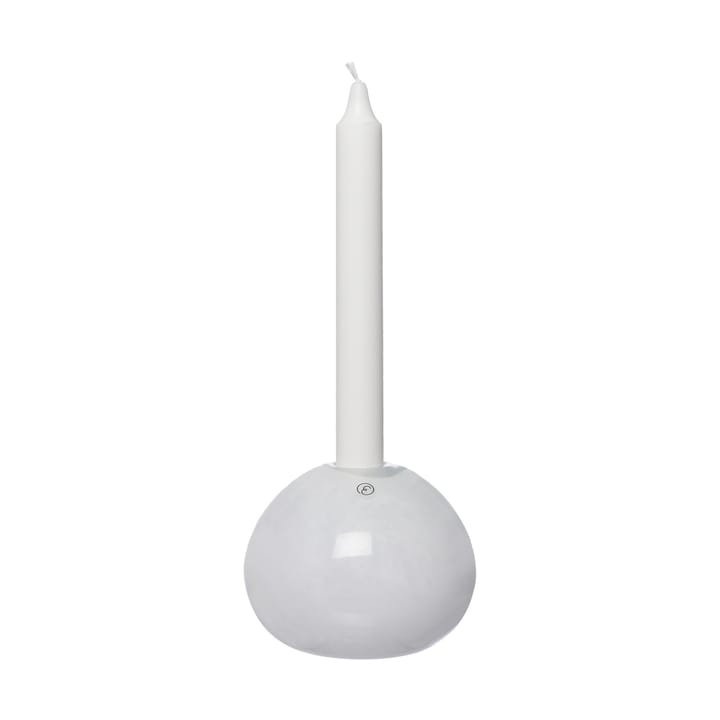 Ernst candle holder glass Ø11 cm - White - ERNST
