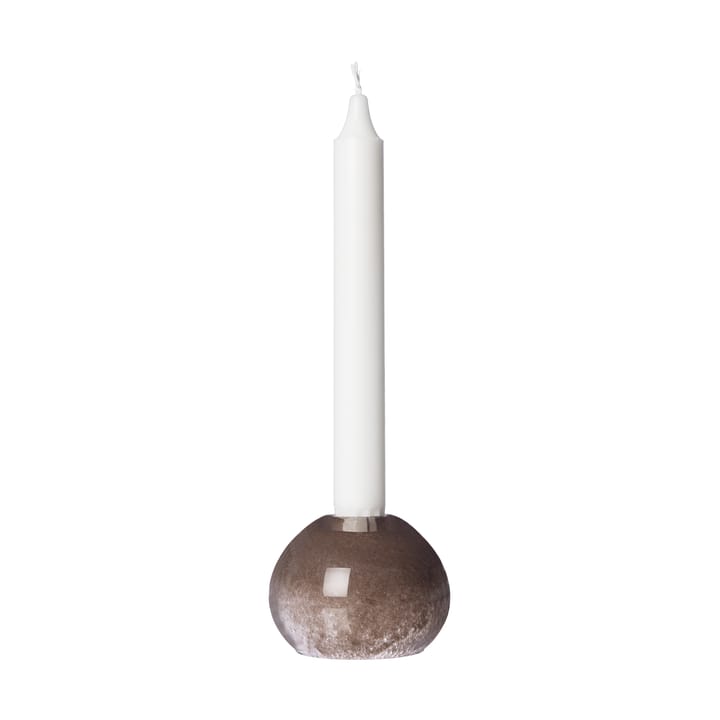 Ernst candle holder glass Ø7.5 cm - Brown - ERNST