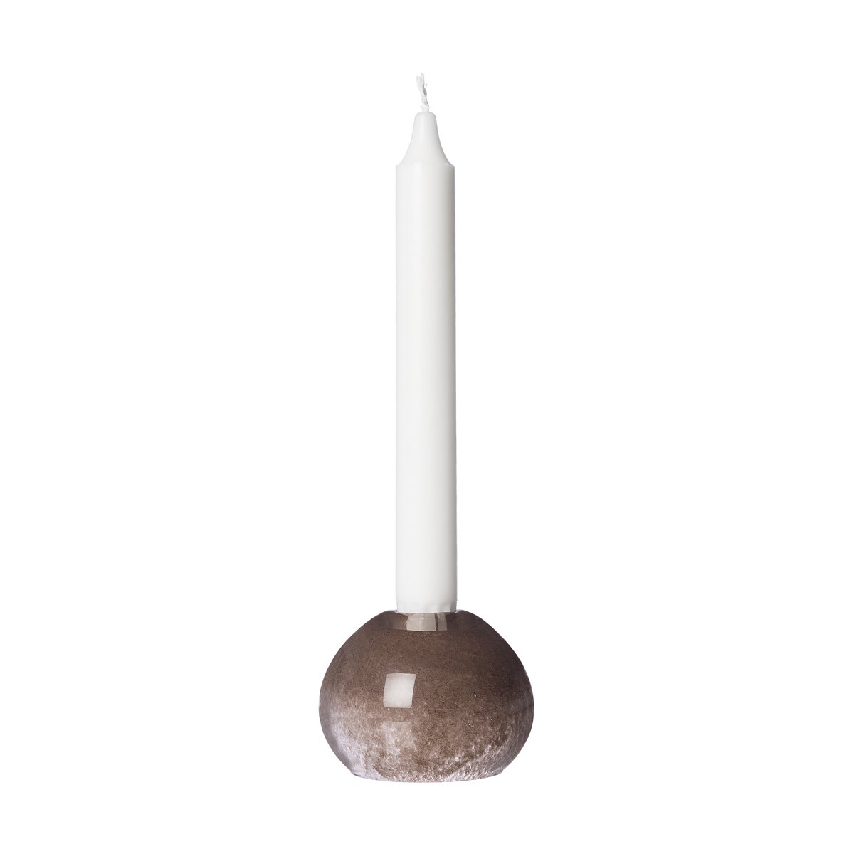 ERNST Ernst candle holder glass Ø7.5 cm Brown | Scandinavian Design | Candle holders | Brown