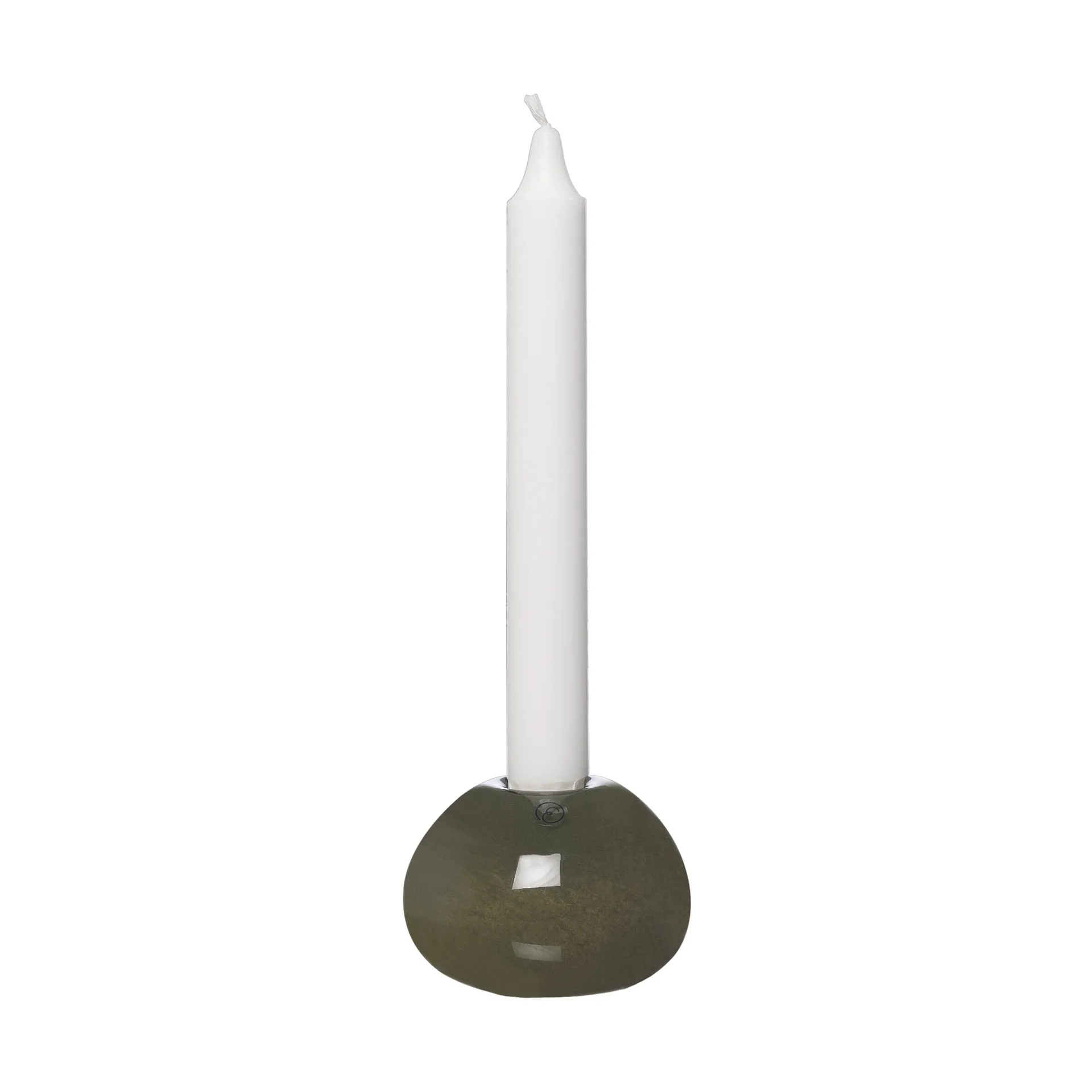 Ernst candle holder glass Ø7.5 cm, Green ERNST
