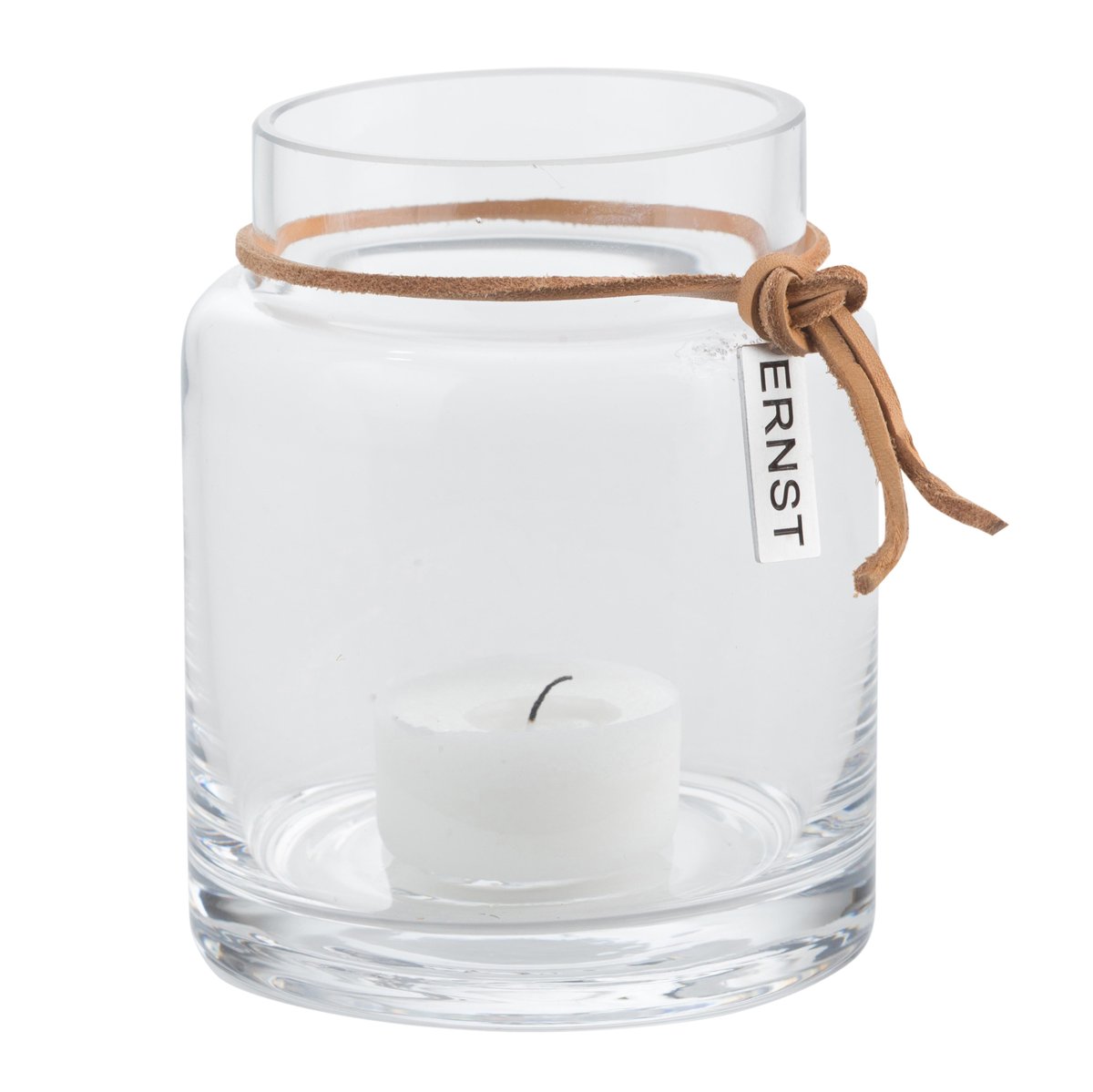 Ernst candle holder H10cm o6.5cm clear | Scandinavian Design | Tea light holders, lanterns & candle dishes | Transparent