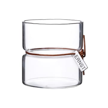 Ernst candle holder H8.5cm Ø8cm - clear - ERNST