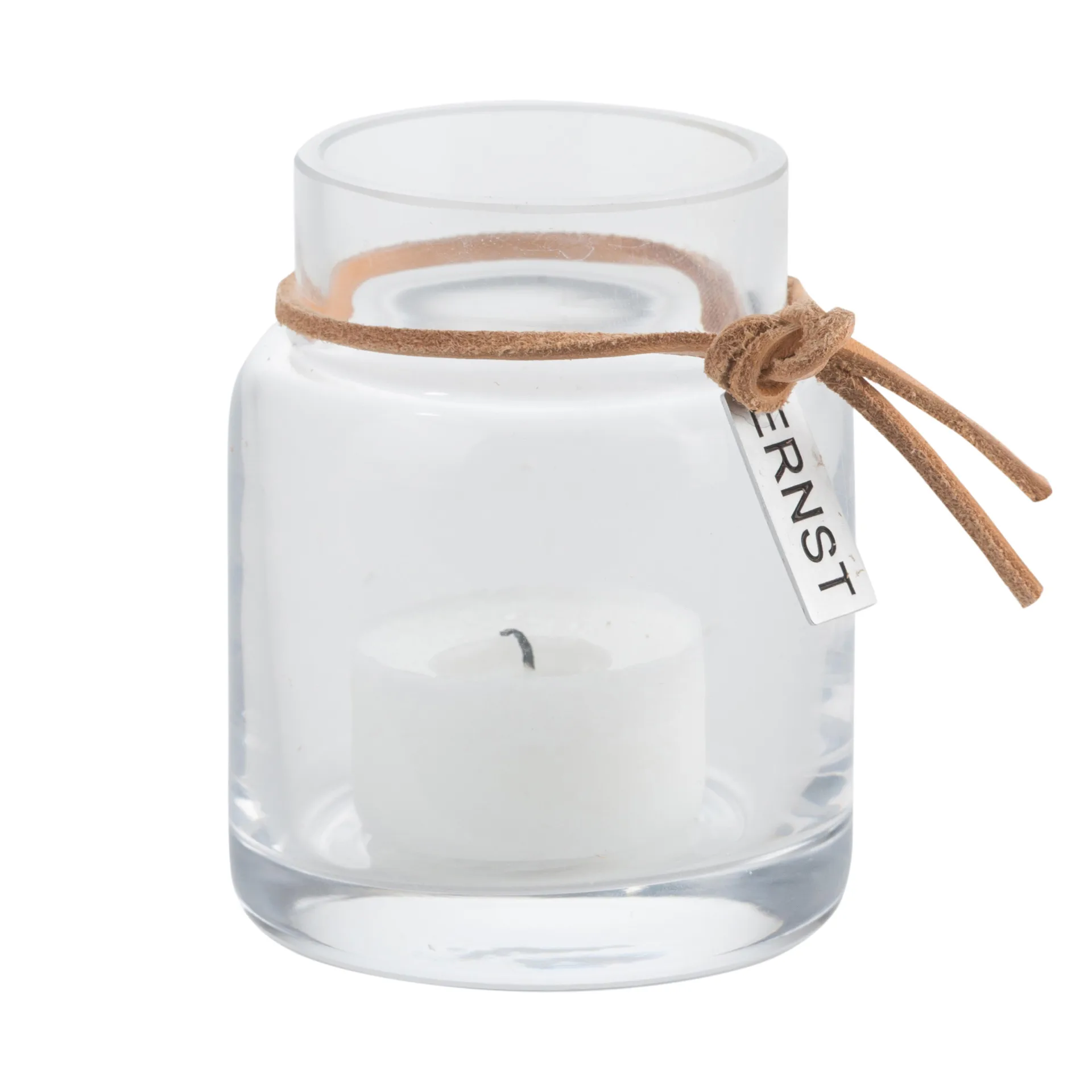 Ernst candle holder H8cm Ø5cm, clear ERNST