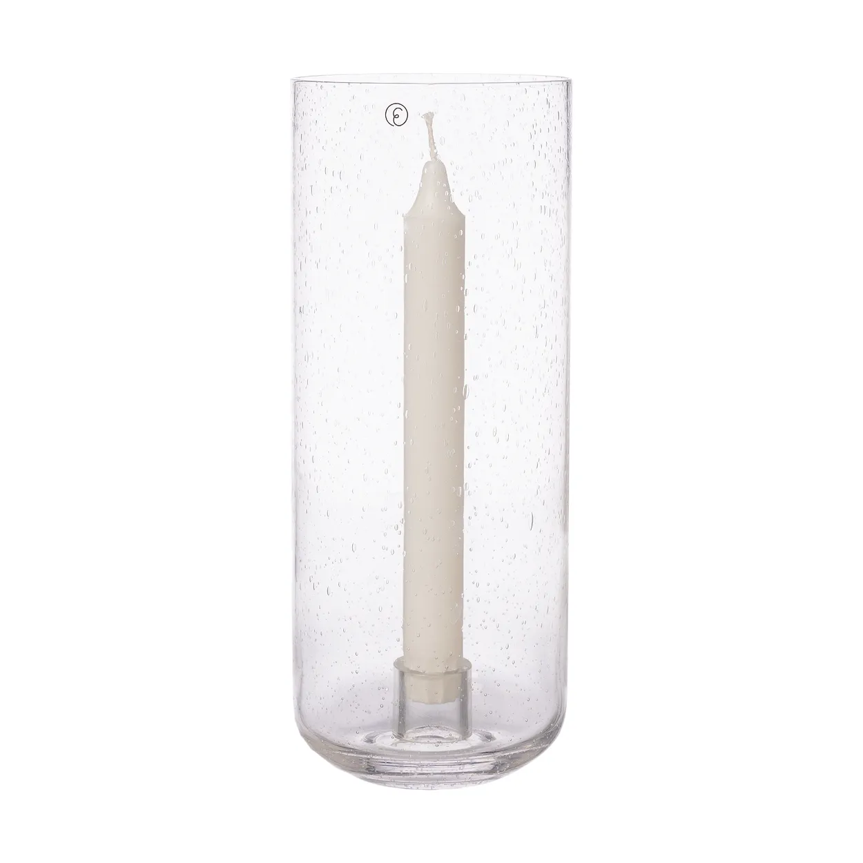 Ernst candle holder in glass o11x25 cm | Scandinavian Design | Candle holders | Transparent