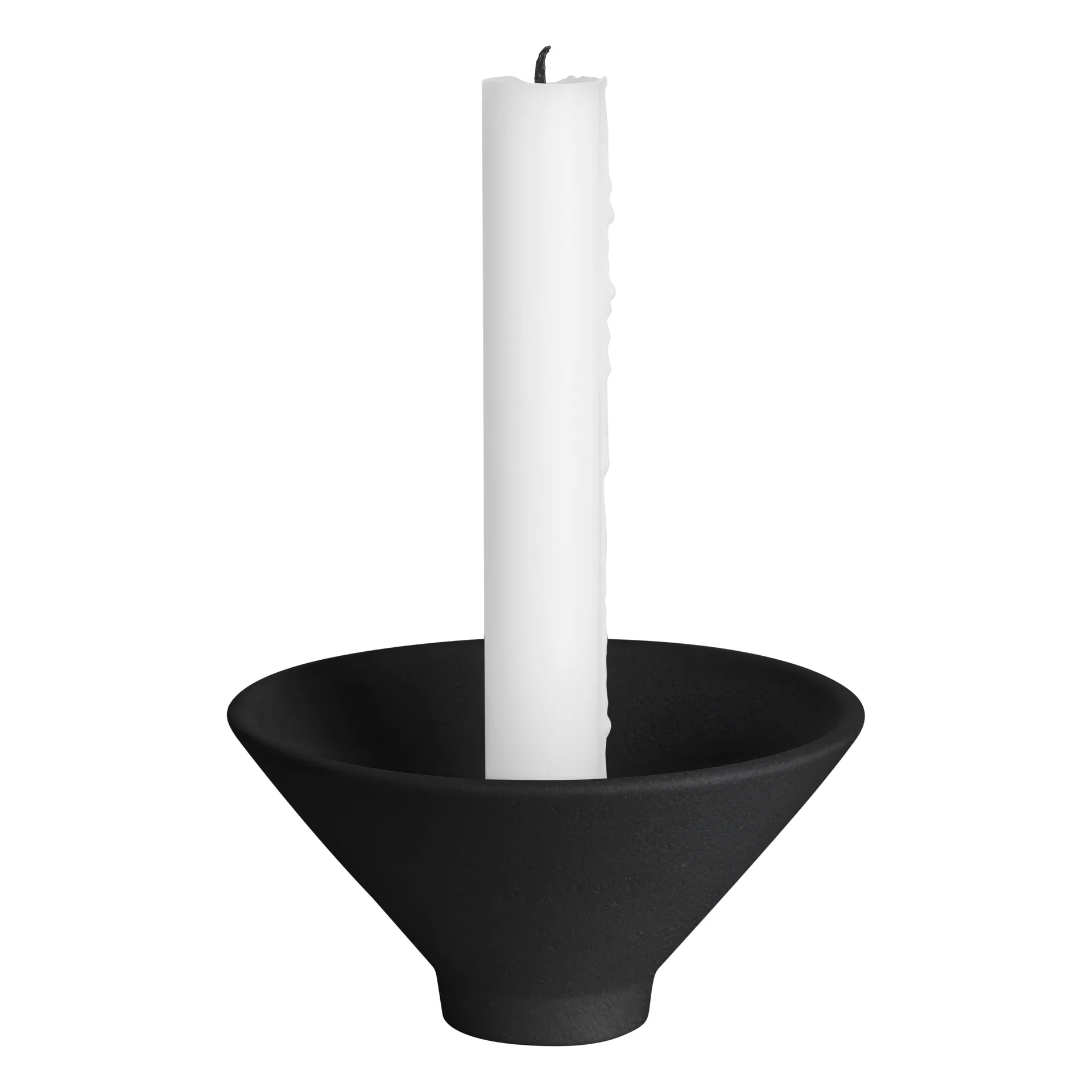 Ernst candle holder with needle, black ERNST