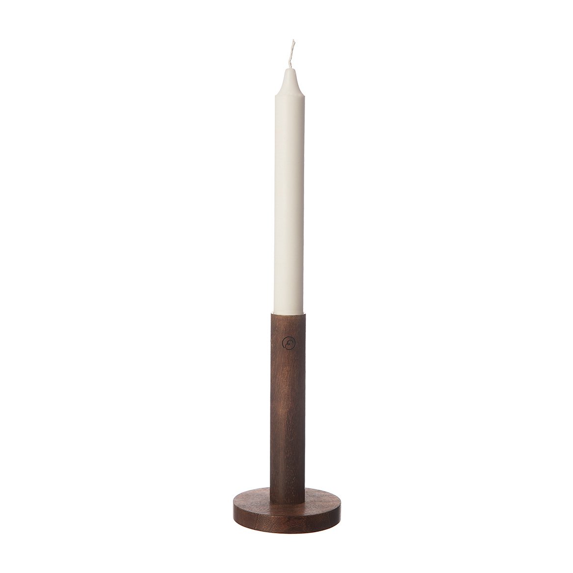 Ernst candle sticks made of wood 15 cm Dark brown | Scandinavian Design | Candle holders | Brown