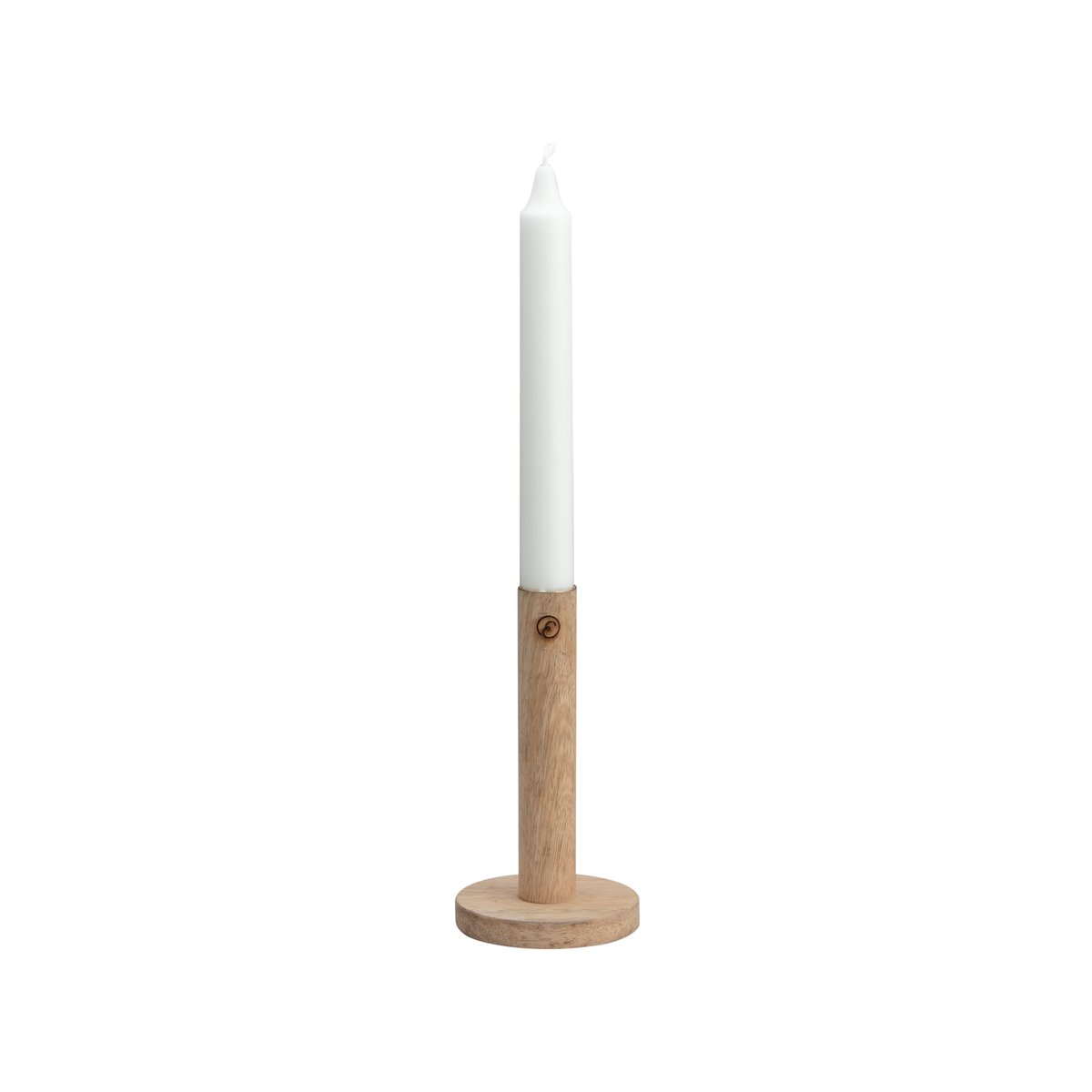 Ernst candle sticks made of wood 15 cm nature | Scandinavian Design | Candle holders | Beige