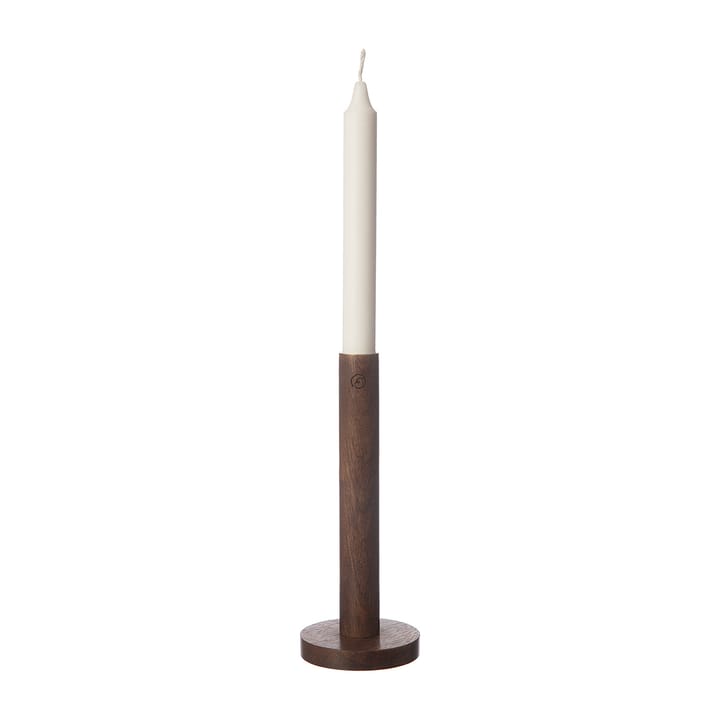 Ernst candle sticks made of wood 20 cm - Dark brown - ERNST