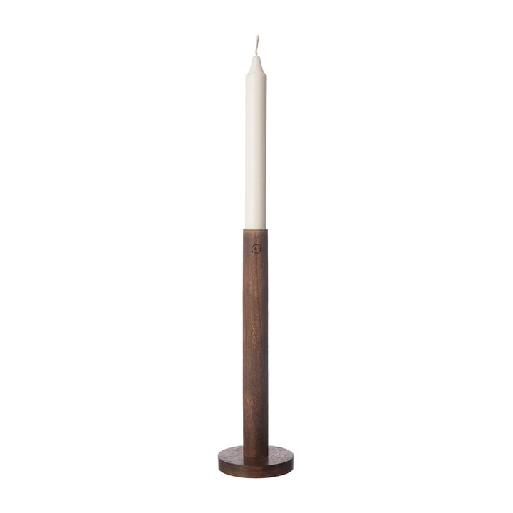 Ernst candle sticks made of wood 25 cm - Dark brown - ERNST