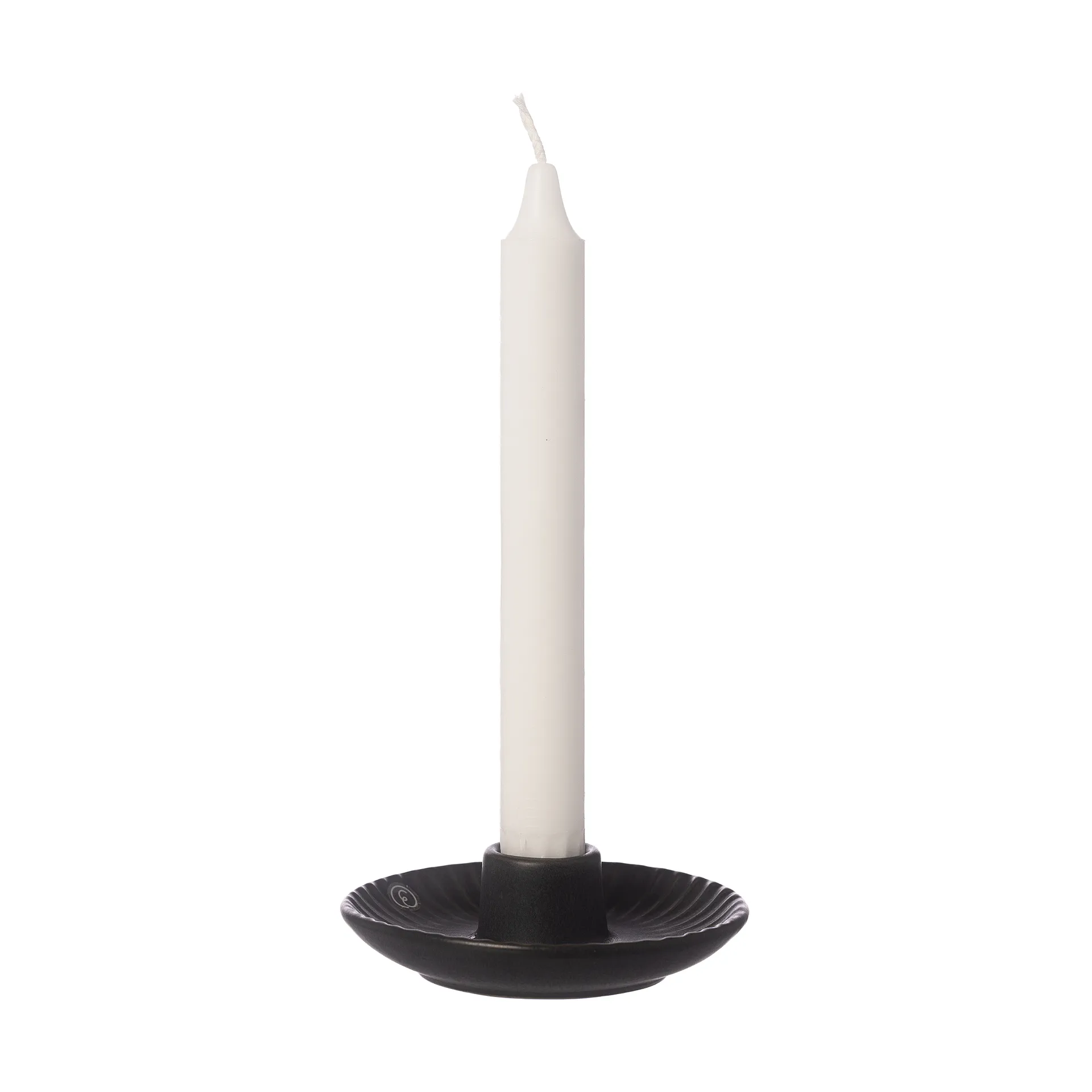 Ernst candleholder Ø10.5x3.5 cm, Black ERNST